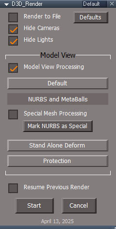 d3d render panel 3